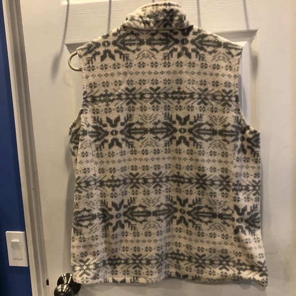 Woolrich Aztec Snowflake Fleece Vest L - Picture 2 of 10